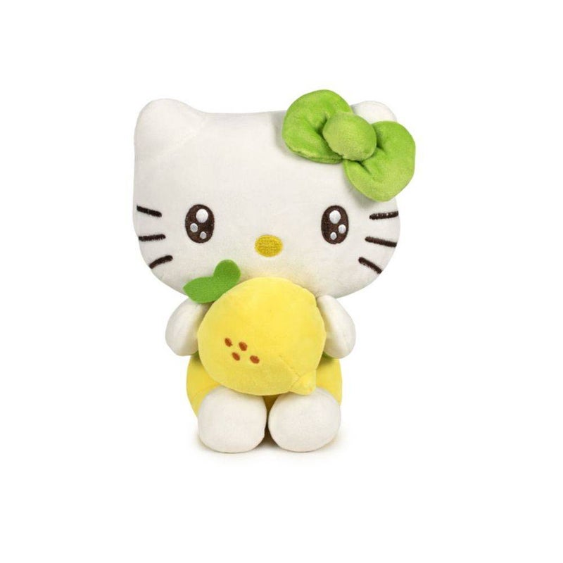 Hello Kitty Sanrio Hello Kitty and Friends Macedonia Lemon Hello Kitty Small Plush Toy (20 cm, Yellow/White/Green) - Image 1